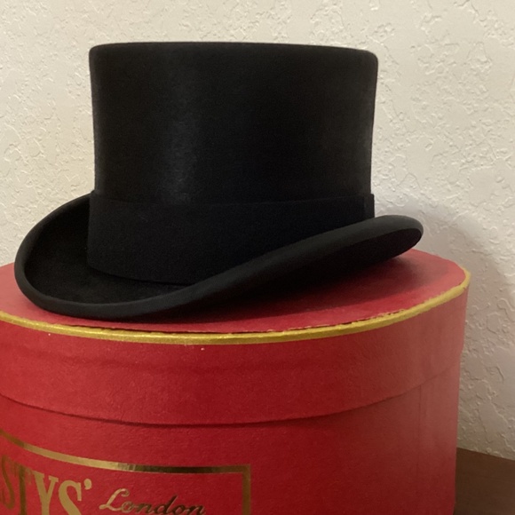 New in Box! Christys Melusine Fur Felt Top Hat Black - Picture 2 of 11